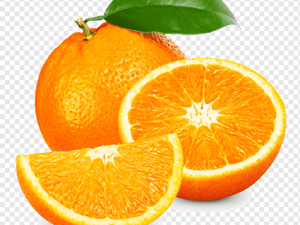 Transparent Image of Slices of Orange