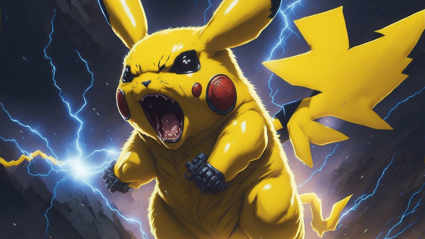 Pikachu Thunderbolt PNG