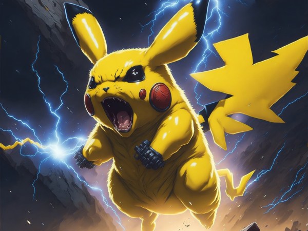 Pikachu Thunderbolt PNG