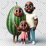 African American Cocomelon PNG Download
